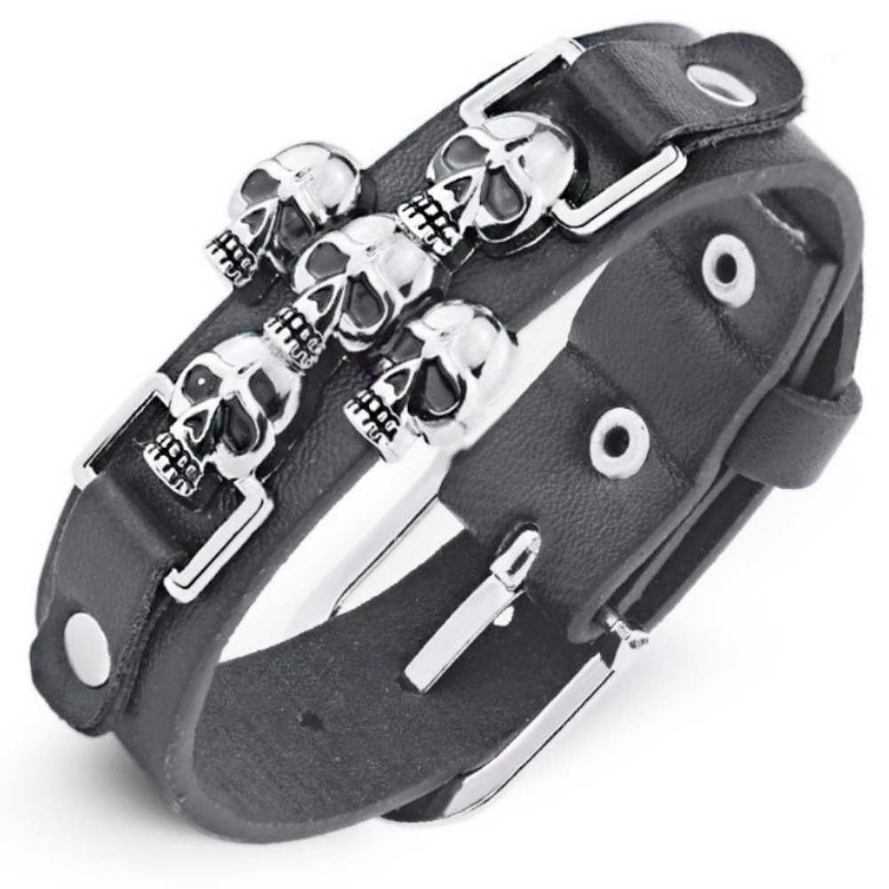 Skull Man Bracelet - Overkill Black